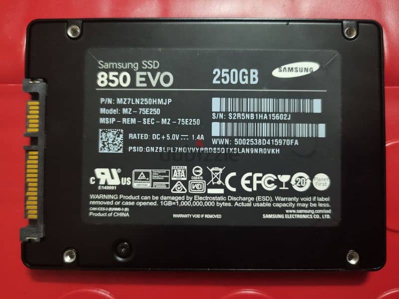 Samsung Evo 250GB 2.5 inch SSD 0