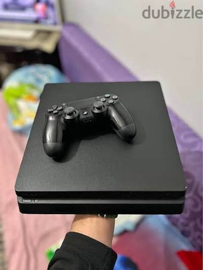 بلايستيشن 4  سليم ب ps4 slim  بدراع واحد أصلي هارد500 جيجا