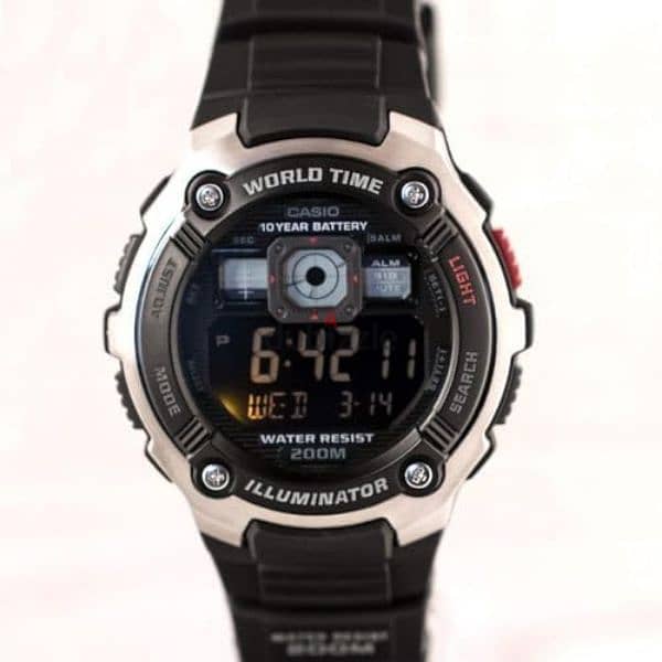 casio watch model AE-2000w- 1BVDF| AE-2000w- 1BVDF ساعة كاسيو موديل 0