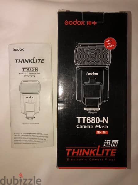 Godox TT680-N i-ttl for Nikon flash with camelion charger 2