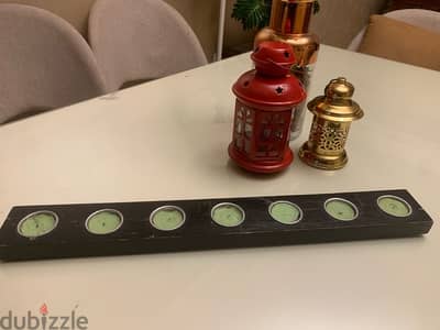 IKEA seven candles holder with candles