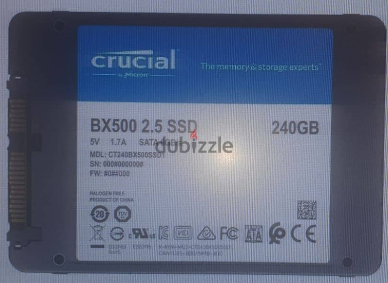 كروشيال HDD SSD 240G SATA 9