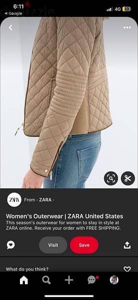 zara puffer jacket size medium 1