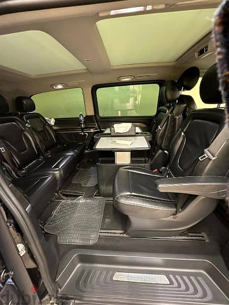 تأجير سيارة مرسيديس فان V250 ٦ راكب للايجار mercedes van for rent 10
