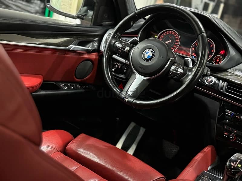 BMW X6 Model 2016 M50i فبريكه صيانات توكيل 15