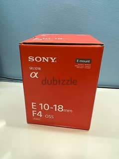 NEW Sony 10-18mm F4 lens