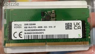 8GB RAM DDR5 for laptop