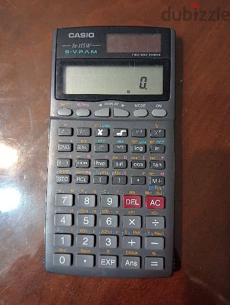 calculator Casio قديم شغال بالطاقة الضوئيه 0