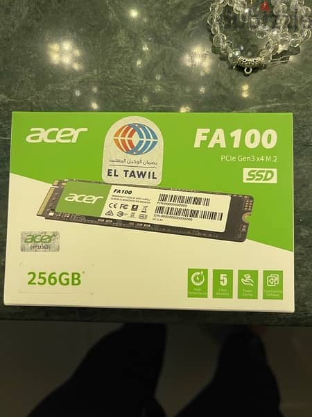 Acer FA100, M. 2 NVMe PCIe Gen3 x 4 SSD 250G 0
