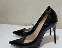 authentic Christian louboutin black heels جزمه سوده 0