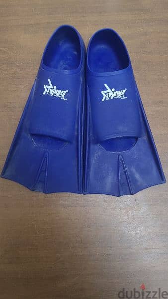 Swimmer Short Silicone Swimming Fins size 33-35 1