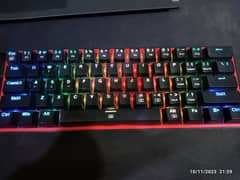 Mechanical keyboard K617 fizz 60% full RGB red switches