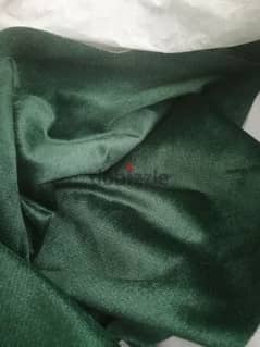 ٣٠متر قماش قطيفه جاكور معالج أخضر ملكي تقيل 0