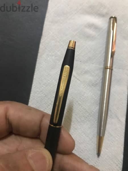 قلم كروس رصاص كالجديد + قلم باركر أمريكى زيرو 2