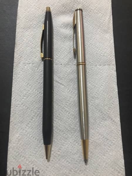 قلم كروس رصاص كالجديد + قلم باركر أمريكى زيرو 6