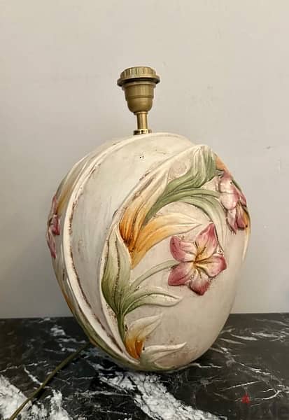 antique Italian porcelain lamps 1