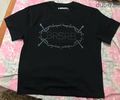 BARRASERB black cropped tee new Large 0