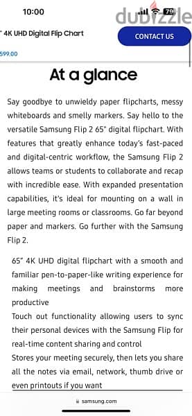 Samsung Flip 2 - 65 inch 4kUHD 7