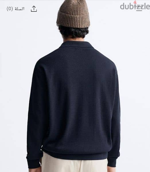 Brand New ZARA Collared knit Polo Shirt Long Sleeves 4