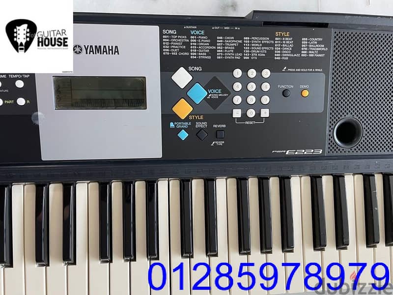 Yamaha PSR-E223 61-key Portable keyboard with 375 Voices 11
