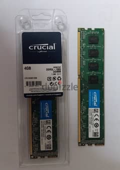 Crucial Ram 4 GB DDR3