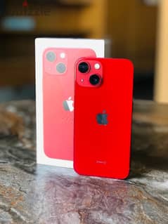 iphone 13 mini	128GB	كسر زيرو ( بطارية 100% & مغير بطارية )	احمر