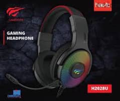 havit gaming headphones h2028u USB 7.1 rgb lights + mic + software 0