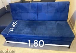 used Blue Sofa-Bed كنبه سرير 0