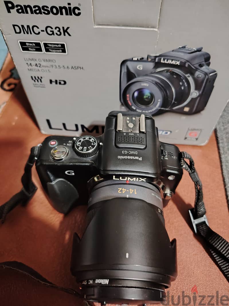 كاميرا Panasonic Lumix DMC-G3 Camera+ Vario 14-42mm f/3.5-5.6 Lens 1