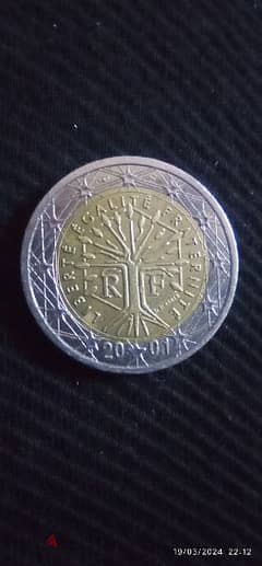 2 EURO made in 2001 0