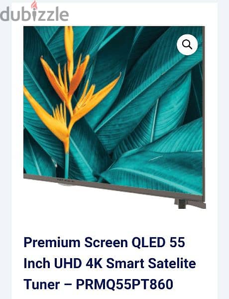 Premium 55' smart 4K QLED TV 1