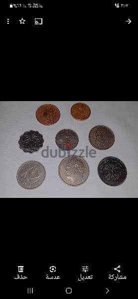 مليم احمر 1935الملك فواد ومجموعة متنوعه من العملات 3
