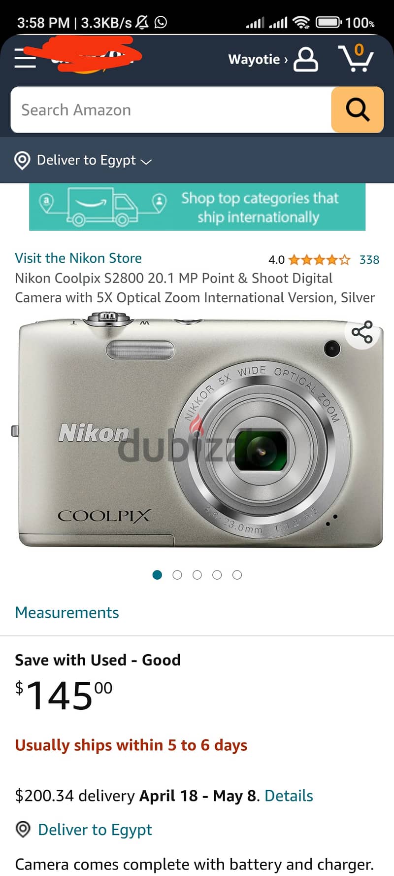 Nikon Coolpix s2800 0
