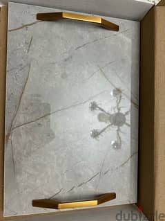 marble tray // صنية ماربل جديدة بالبوكس 0