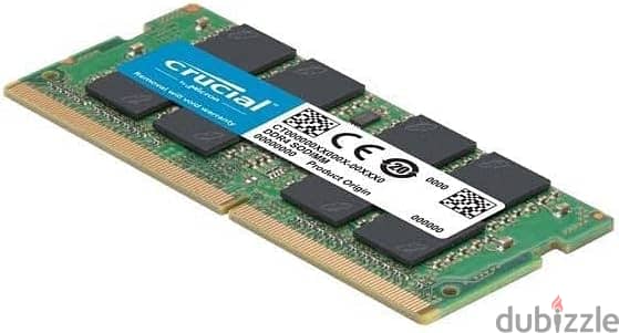 Crucial RAM 8GB DDR4 2666 MHz Laptop Memory (NEW) 2