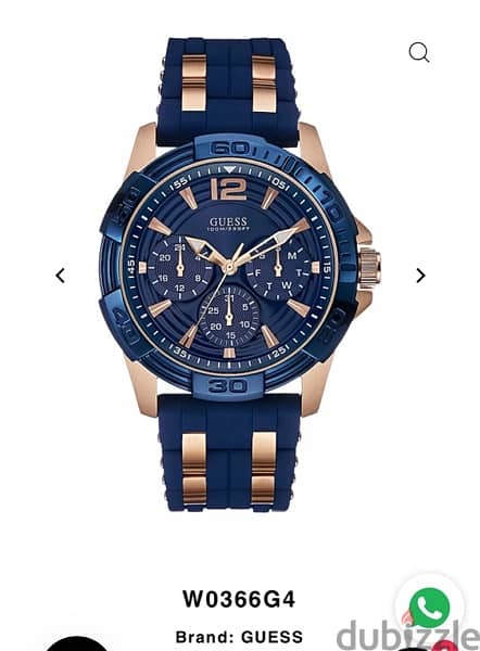 GUESS Casual Analog Stainless Steel Watch For Men - W0366g4 3