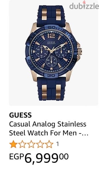 GUESS Casual Analog Stainless Steel Watch For Men - W0366g4 4