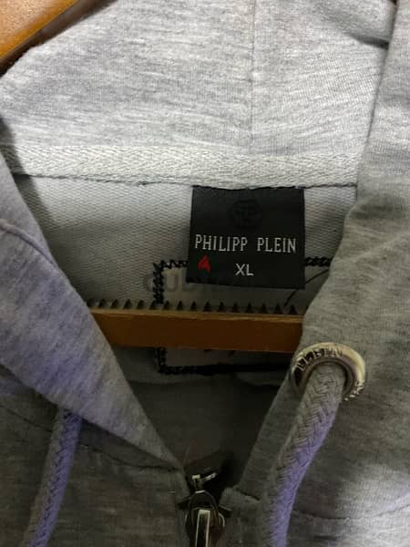 PHILIPP PLEIN 'Air' Hoodie Grey Size XL 5