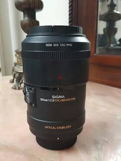 عدسه Sigma ماكرو 105mm لكاميرات نيكون ياباني أصلى
