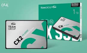 Team Group CX2 2.5" 1TB SATA III 3D NAND Internal SSD