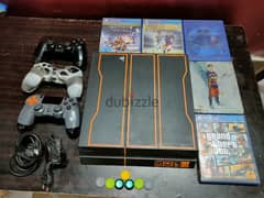PlayStation 4 Fat 1TB with two controllers and 6 games 4 cd and 2acc 0
