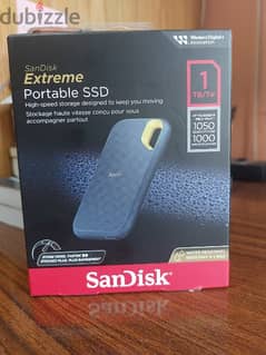 Sandisk Extreme 1TB Portable SSD - Brand new 0