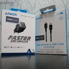 Anker nano II 30w + anker 322 cable
