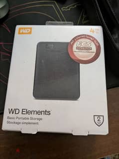 WD 4TB External HDD Sealed هارد خارجي من ويسترن ديجيتال 0