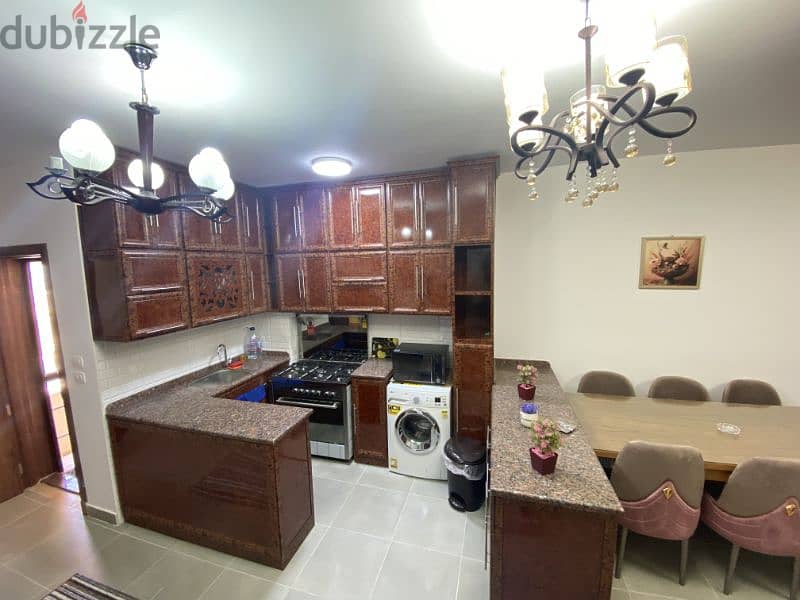 chalet duplex 265m with A/C 3 BR,2BR,1 living full of classic furnitur 19