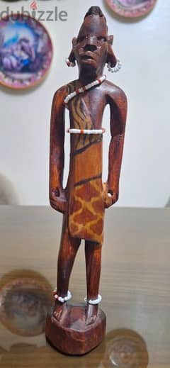 تمثال خشب كينيا أفريقيا منحوت باليد قديم جدآ جدآ جدآ