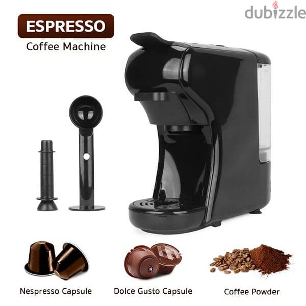 ماكينة قهوة نسبريسو كبسولات 19 بار  (1X3) 4