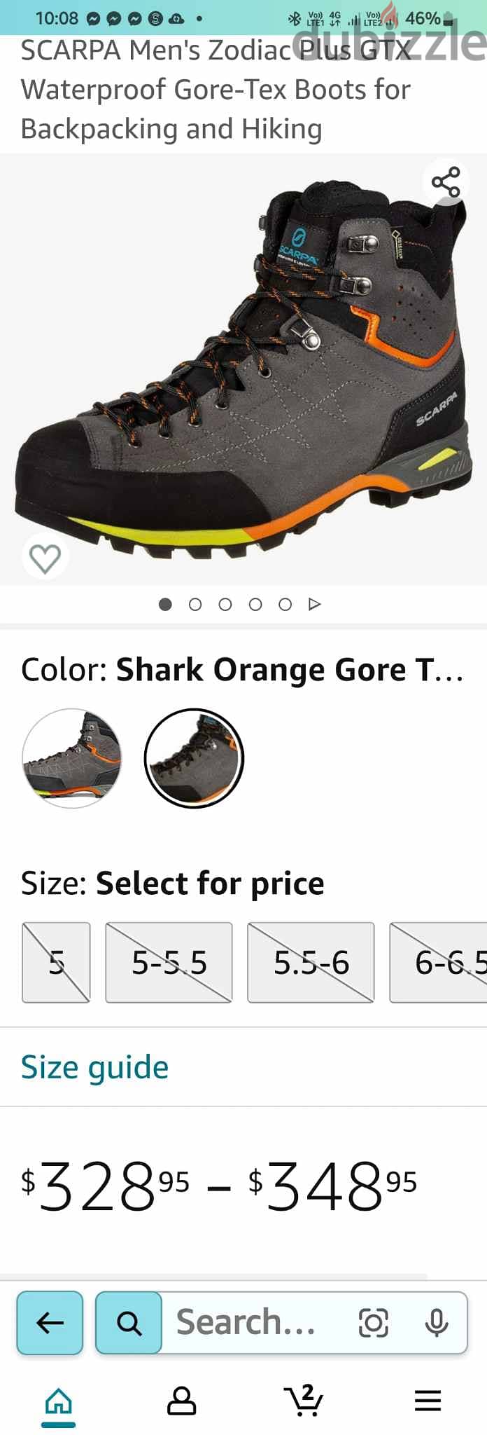 Original Scarpa hiking boot 46 size  waterproof 4