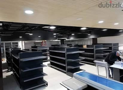 ارفف واستاندات سوبر ماركت بتصاميم وأحجام مختلفه بأسعار تنافسيه