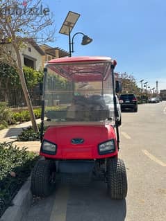 golf cart like new 6 seats red color belutooth screen ice box 0